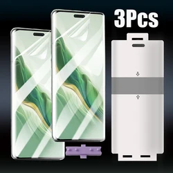 3Pcs Front Hydrogel Protective Film For Honor Magic 7 6 Pro lite Magic7 lite TPU Full Cover Screen Protector Gel Film with tools