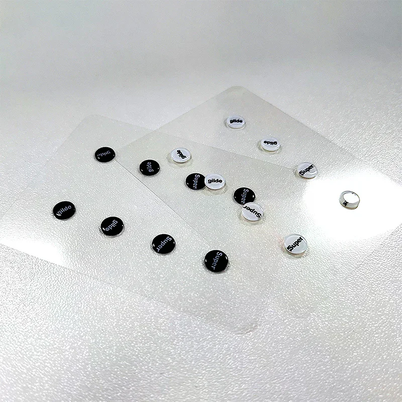 1 Pacote de Patins de Vidro para Mouse DIY, Pontos Universais, Adesivos para Pés de Mouse para Mouse Gamer, Antiderrapante e Durável