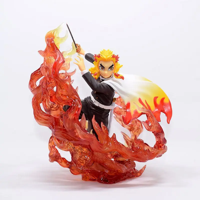 Demon Slayer Rengoku Kyoujurou Anime Figure Model Toys Action Figures Statue Figurine Collection desktop Ornamen for kids gifts