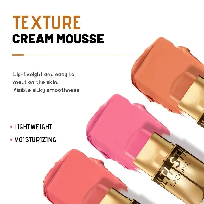 Colorete en barra resistente al agua 3 en 1 para labios, cara, ojos, maquillaje iluminador Natural, belleza multiusos, cremoso, de larga duración