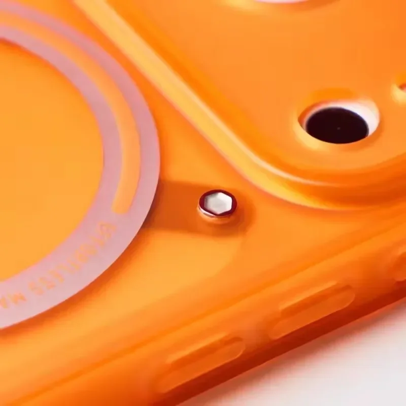 WAKCAS Frosted Phone Cover for IPhone 18 17 Pro Max Magnetic Suction Phone Case Matte Anti-drop Transparent Protective Case New