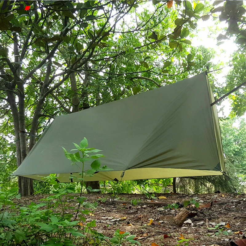 

Outdoor Survival Shelter Camping Poleless Tent Camping Mat Marching Canopy Floor Mat