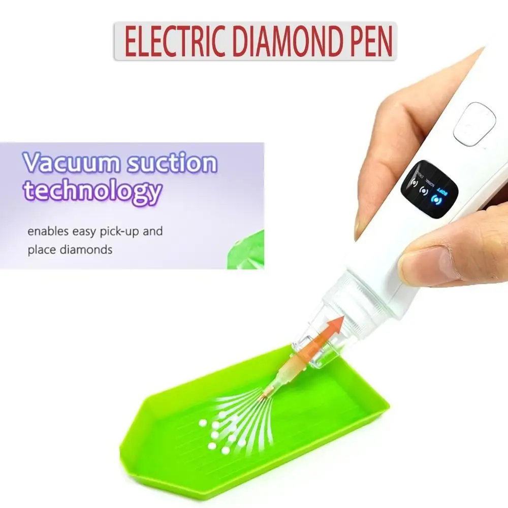Portable Automatic Diamond Painting Pen Adjustable Suction Mode DIY Electric Diamond Painting Pen Wireless Practical
