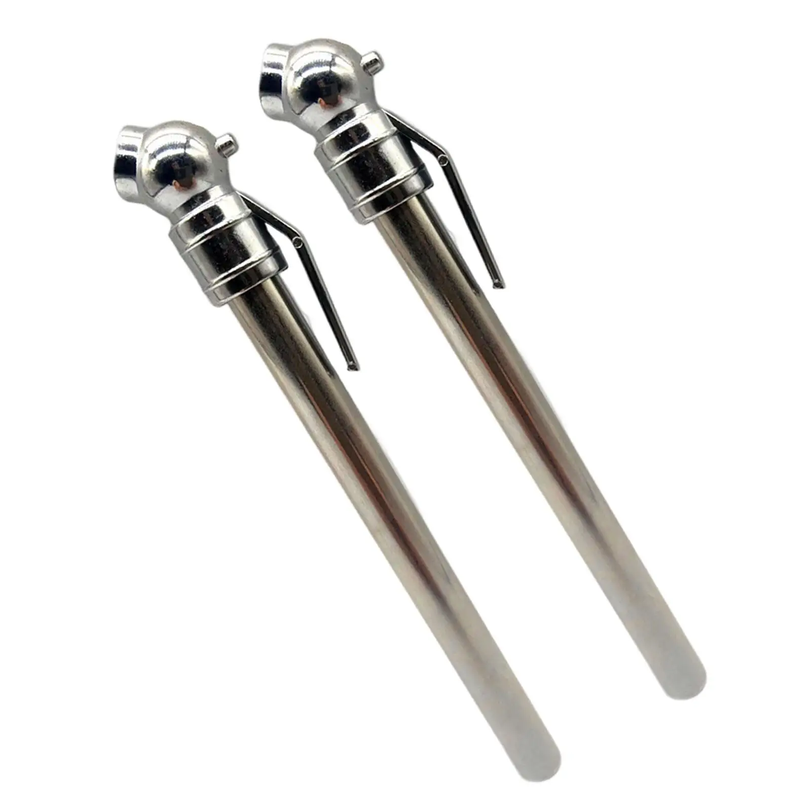 2x Pencil Tire Pressure Gauge Air Measurement Tools Air Meter Heavy Duty Chrome