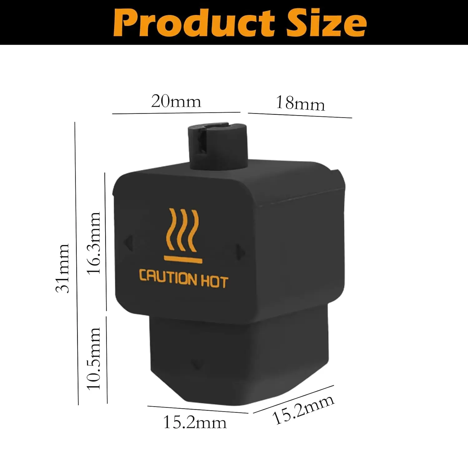 Immagine 3: 10 Pezzi Calze in Silicone H2D Hotend per Blocco Riscaldante Stampante 3D Bambu Lab H2D, Copertura in Silicone per Ugello, Guaina Protettiva per Testina di Stampa
