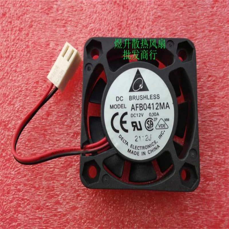 Original Delta 4010 AFB0412MA DC12V 0.10A two-wire double ball cooling fan