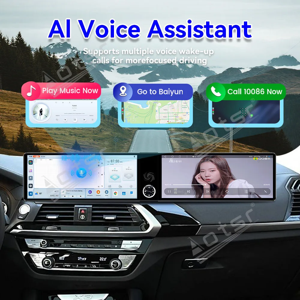 راديو سيارة بشاشة مزدوجة 12.3 بوصة لسيارة BMW X3 X4 EVO 2017-2018 مشغل فيديو الوسائط المتعددة نظام تحديد المواقع والملاحة وحدة Carplay راديو السيارة WIFI #4