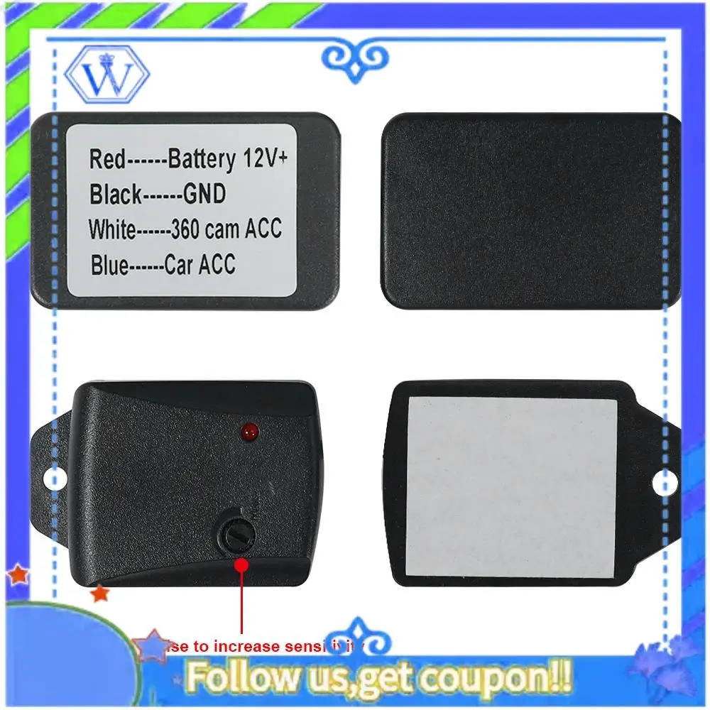 M46K-Car Universal Anti Theft Sensor Adjustable Car 360 Panoramic Detection Vibration Sensor Alarm Anti-Theft Device