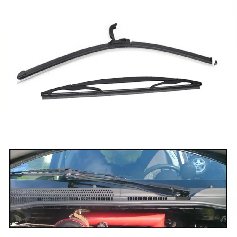 

2Pcs Car Front Rear Wiper Blades Windscreen Wipers Parts For Peugeot 107 Toyota Aygo Citroen C1 I 26"+12"