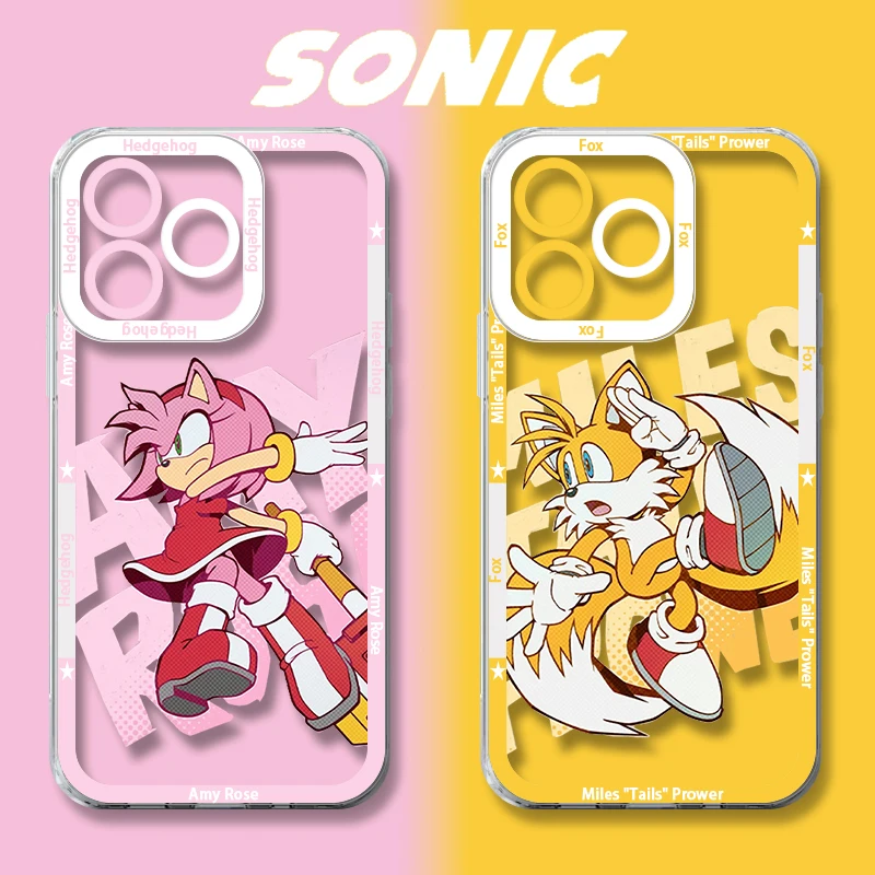 أنيمي ألعاب S-سونيك سلسلة كول جراب هاتف آيفون 17 الهواء 15 14 13 12 11 برو ماكس 16 15 14 زائد للصدمات لينة غطاء سيليكون