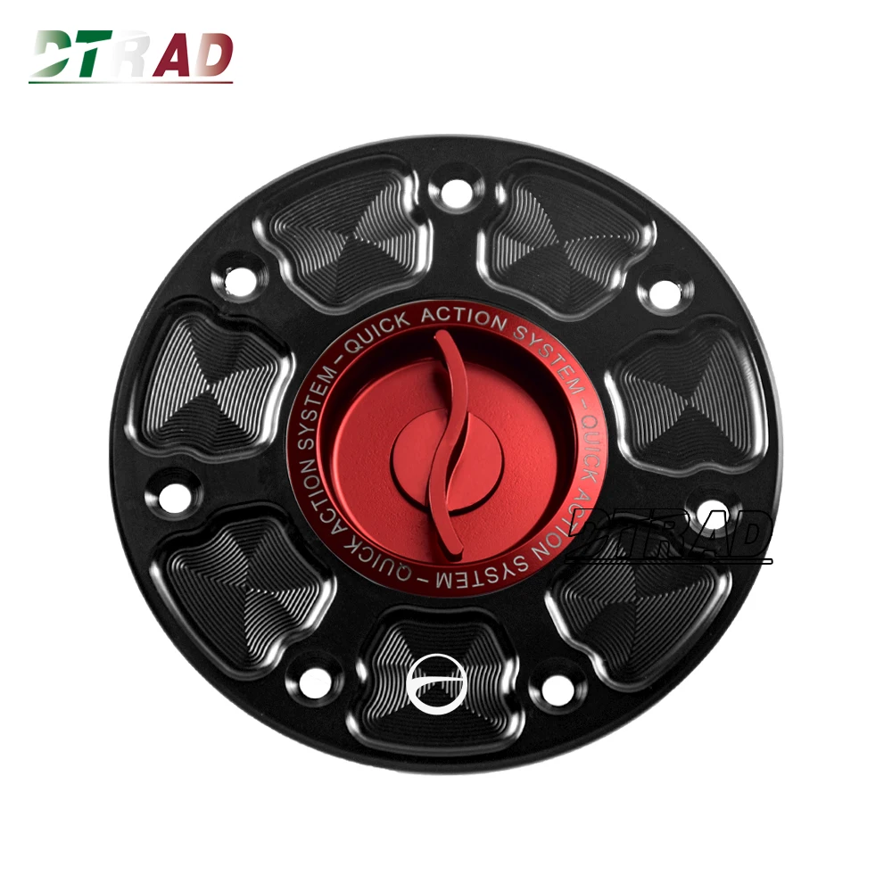 Motorcycle Quick Release Keyless Fuel Cap Front Gas Tank Cover For