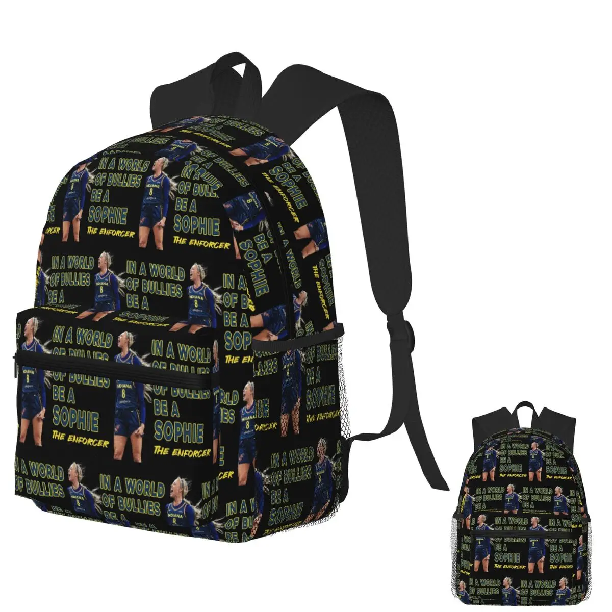 

Be A Sophie The Enforcer Student Backpack School Bag Hiking Travel Daypack for Men Women Fashion Bookbag Shoulder Bags