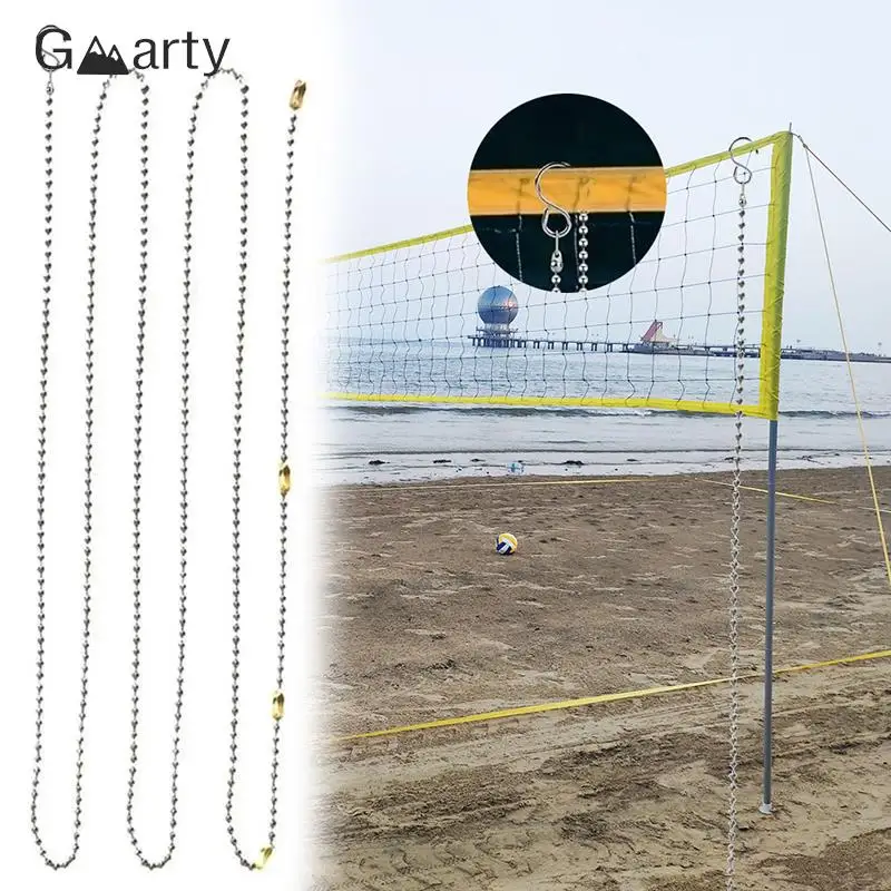 

2Pcs Volleyball Net Height Chain 2.5m/8.2ft Volleyball Net Measure Chain Volleyball Net Height Chain Referee Equipment