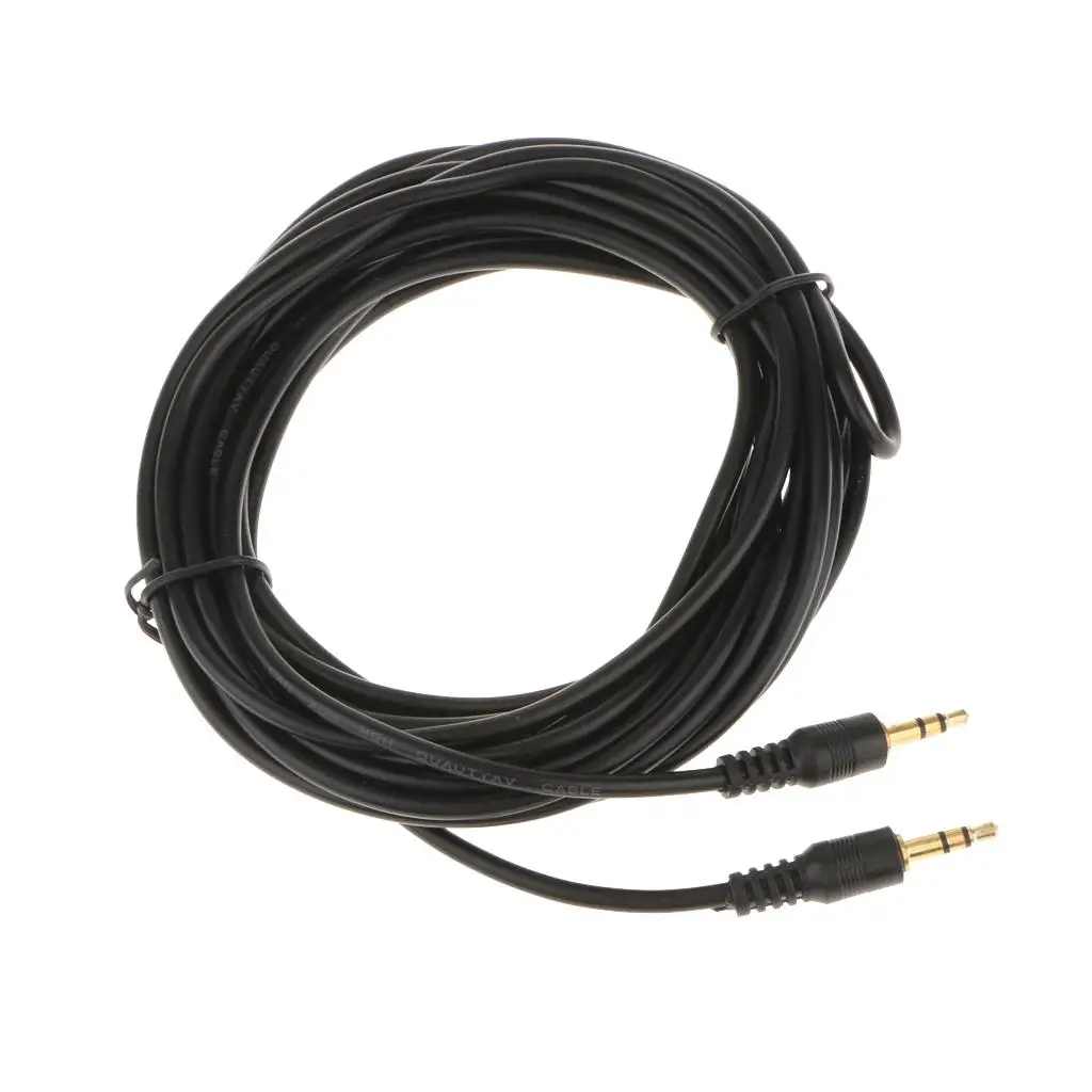 5m 3.5mm Car Aux Auxiliary Cord M/M Stereo Audio Cable for IPhone IPod MP3