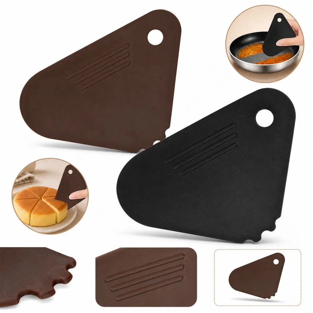 PC Pot Cleaning Scraper Easy Clean Multifunctional Oil Cleaning Scraper Matte Surface Kitchen Scraper Cast Iron Cookware Care