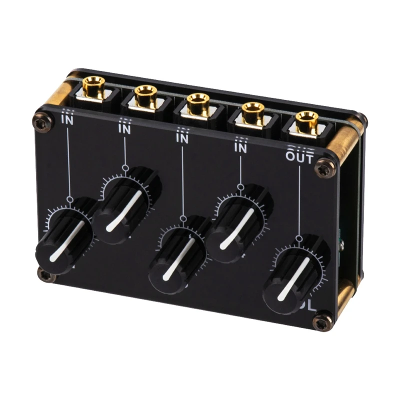 Miscelatori passivi a linea a 4 canali ideali per piccoli Club o Bar nessuna potenza necessaria con 1 manopola del Volume di uscita principale 4 Drop Shipping