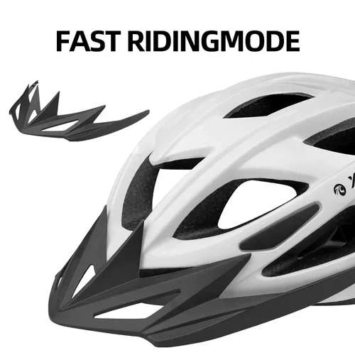 Imagen 2 del producto Casco de bicicleta para adultos X-TIGER, transpirable, ligero, unisex, para ciclismo de montaña y carretera, con luz trasera LED y correas ajustables