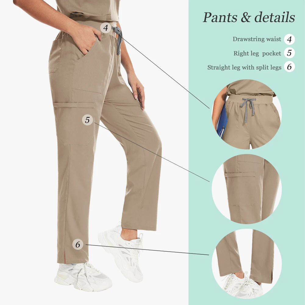 Groothandel Scrub Uniform Vrouwen Hoge Kwaliteit Werkkleding Arts Verpleegkundige Scrubs Verpleging Accessoires Klinische Uniform Tandheelkundige scrub unisex