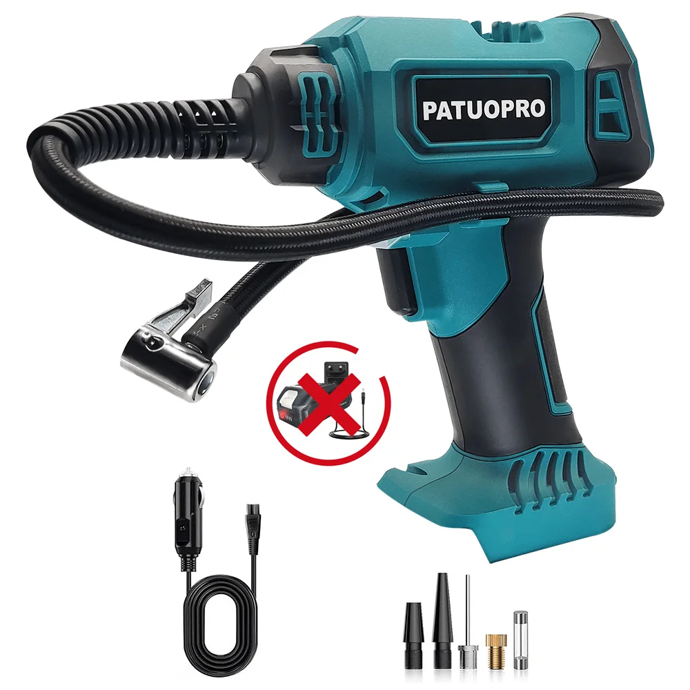 PATUOPRO-Inflator Automático Sem Fio, Bomba de Ar Elétrica, Pneu De Carro, Compressor Portátil, Bateria Makita 18V, Sem Bateria, 600mm