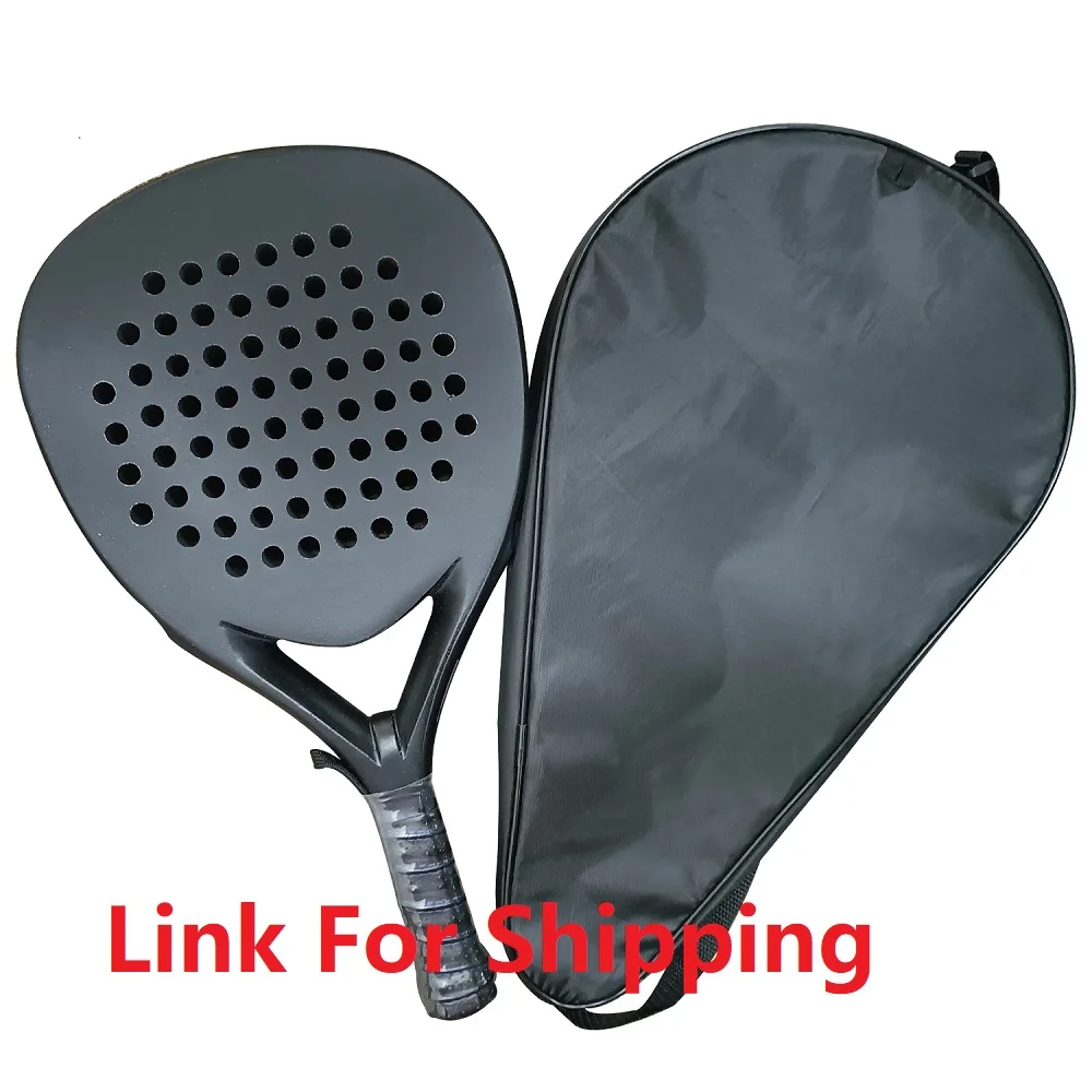 Padel Paddle Tennis Racket Soft Face Carbon Fiber Soft EVA Face Sports Racquet Outdoors Papa Professional Equipment