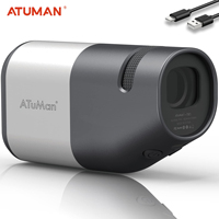 Atuman TR1 800/1200m Distance Meter 6X Optical Scope with Slope Correction Golf Laser Rangefinder Monocular for Outdoor Sports