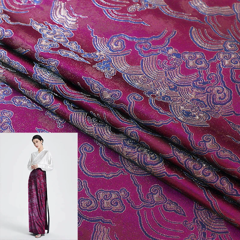 

Children's Dress Tibetan Robe Cotton Hanfu Silk Fabric Ancient Style Performance Costume Material Home Sponge Pad