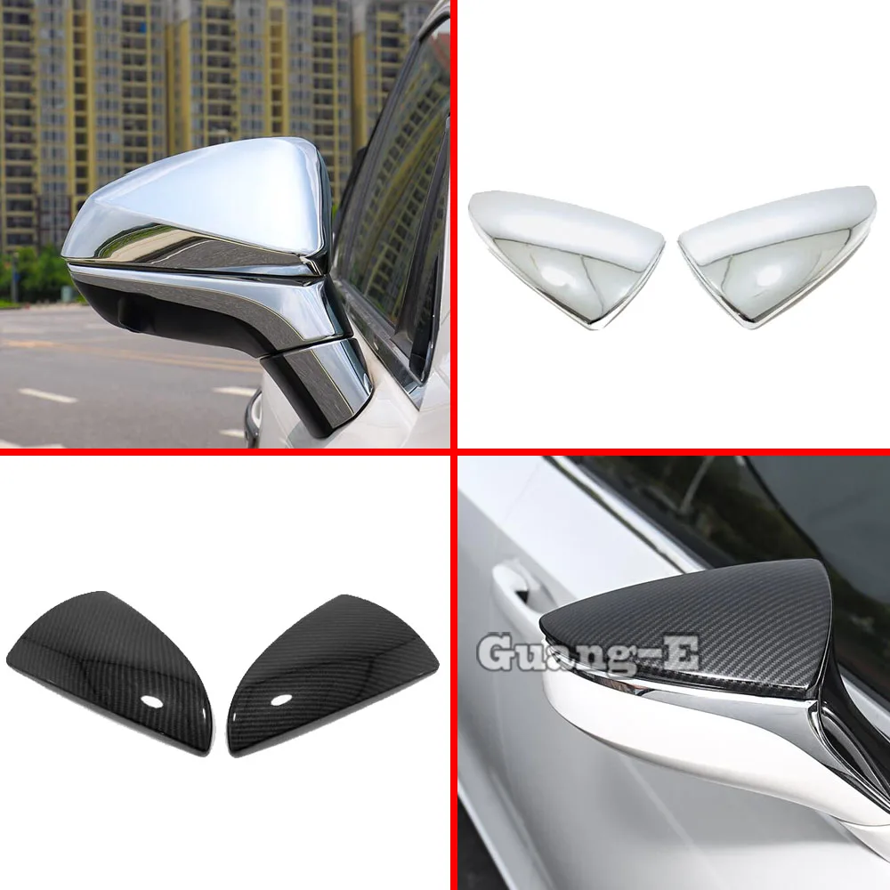 

Car Stick Rear View Side Glass Mirror Cover Trim Frame Eyebrow For Lexus ES ES200 ES250 ES300 ES350 2018 2019 2020 2021 2022
