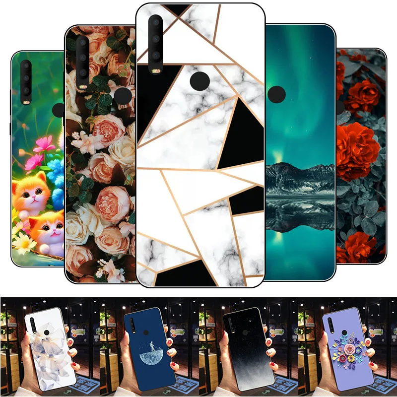 For Alcatel 1SE 2020 5030F 5030U 6.22inch Phone Case Soft Silicone TPU Back Luxury Marble Coque Cover wolf Case