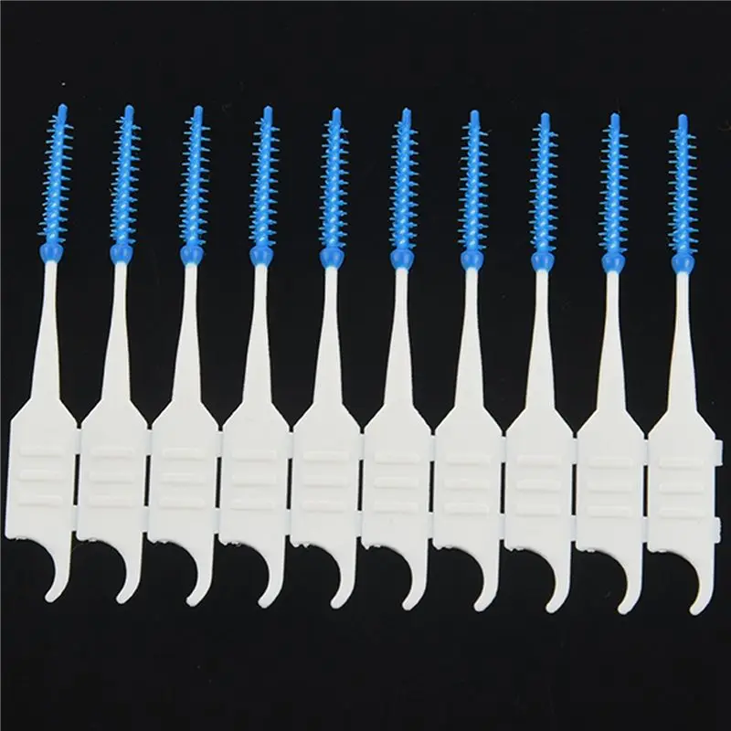 【LOVE】400Pcs Teeth Toothpicks Floss Picks Interdental Brush Stick Tooth Clean