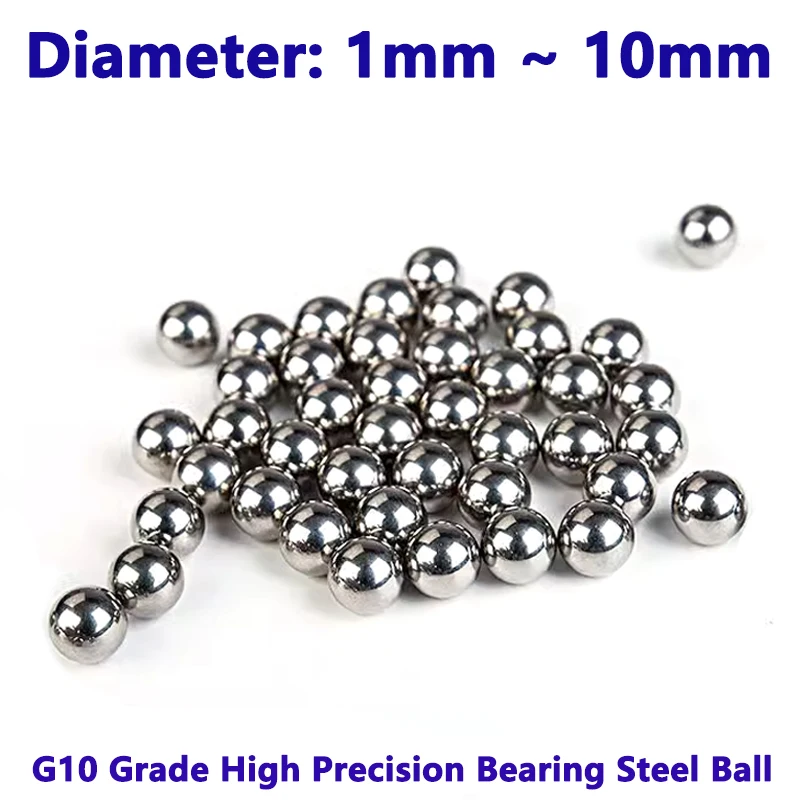 

10-200pcs G10 Grade High Precision Bearing Steel Ball Screw Steel Ball 1/1.2/1.5/1.588/1.6/1.8/2/2.381/2.4/2.5/2.778/2.8-10mm