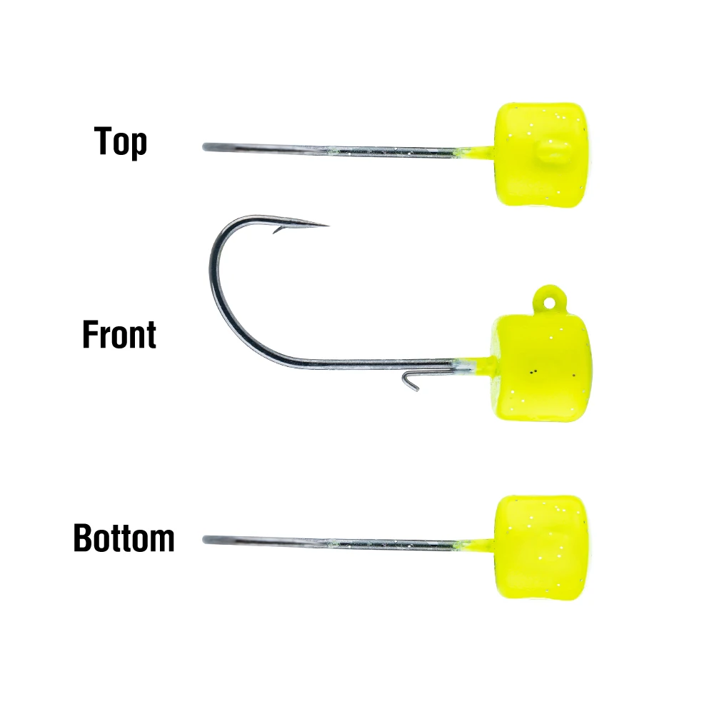 Bunte Ned Jig-Kopf-Angelhaken, 20 Stück, Pilzkopf-Haken, 1,8 g–6 g, scharfes Angelgerät für weiche Köder – Detail 6