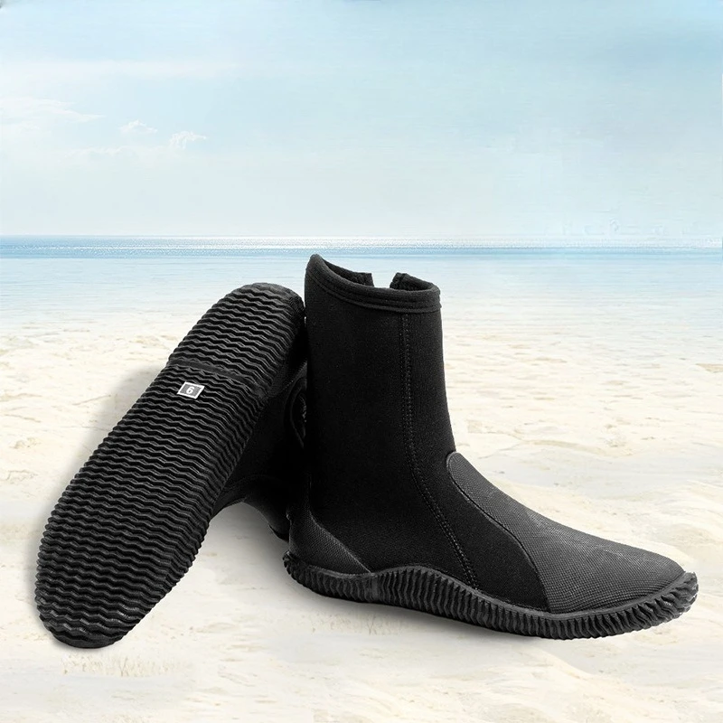 High-Top Diving & Surf Boots, Anti-Slip Anti-Cut Beach Snorkeling Shoes, Breathable Wear-Resistant Puncture-Proof Durable Design