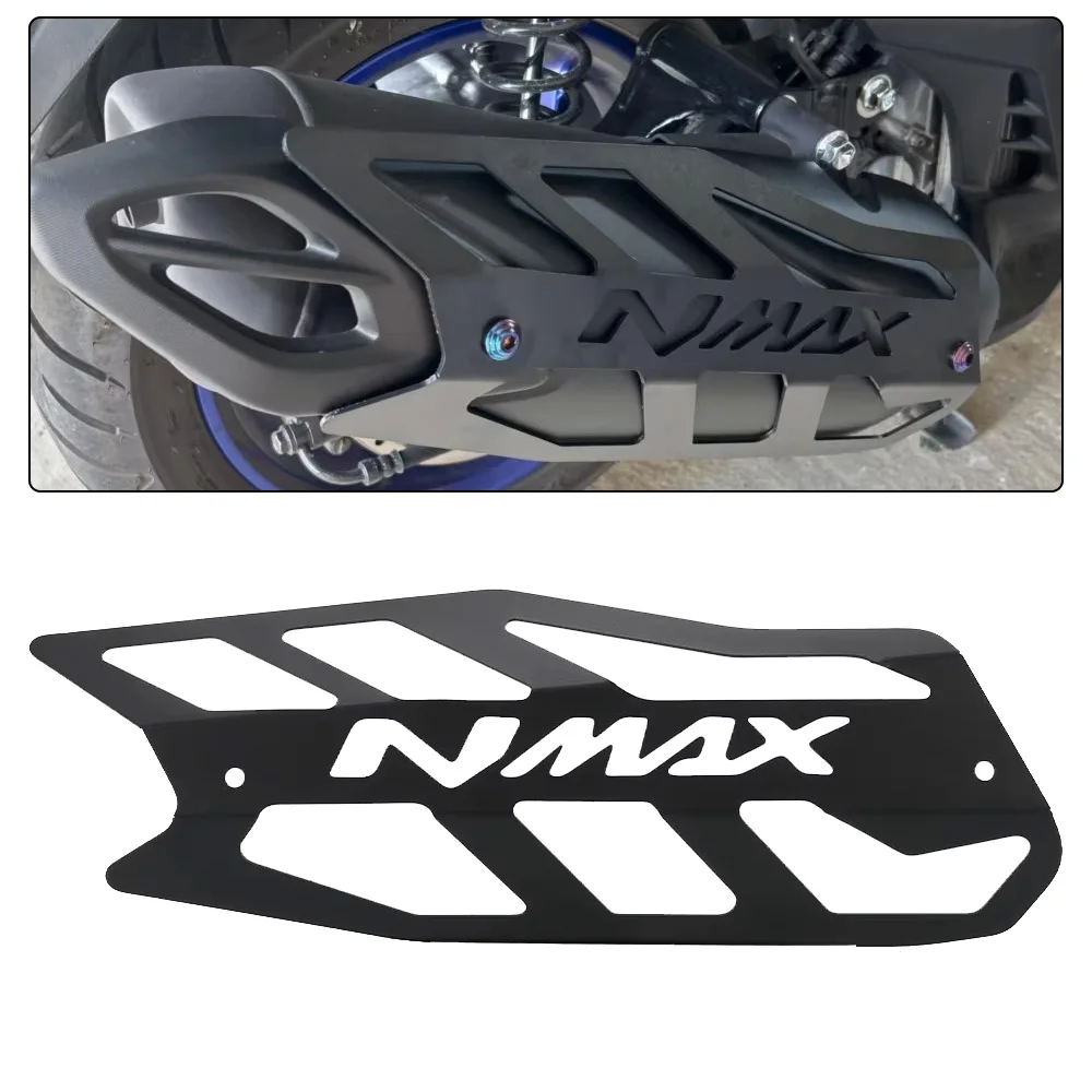 

For Yamaha NMAX155 2020 - 2022 2023 2024 2025 2026 Nmax 125 155 160 Exhaust Pipe Protective Cover Aluminum Alloy Exhaust Cover