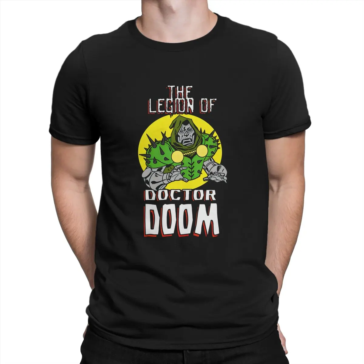 Cool T Shirts for Men Pure Cotton Novelty T-Shirts O Neck Marvel Doctor Doom Tee Shirt Short Sleeve Clothing 6XL