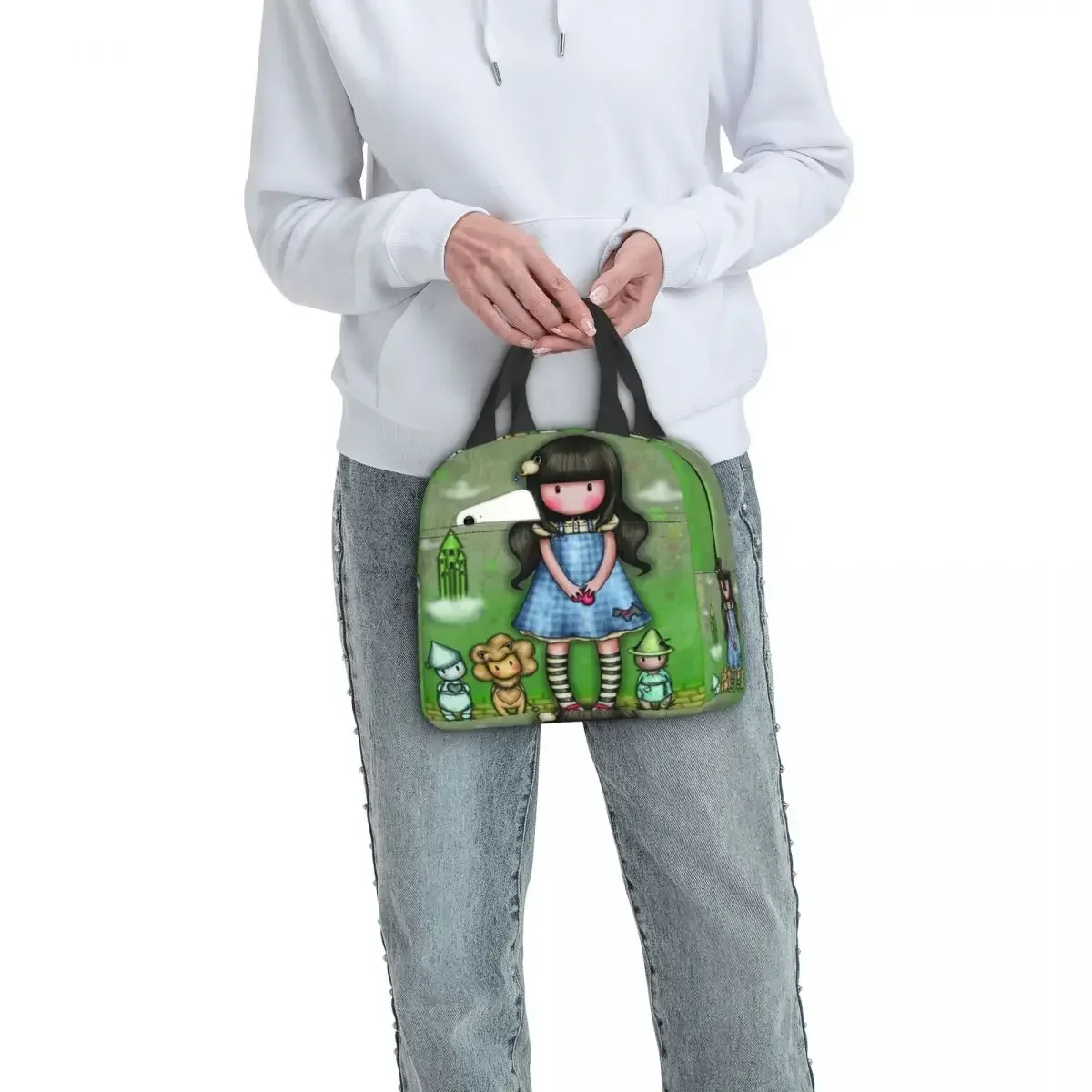 Custom Goliath Doll Gorjuss Lunch Bag Men Women Thermal Cooler Insulated Lunch Boxes for Children School