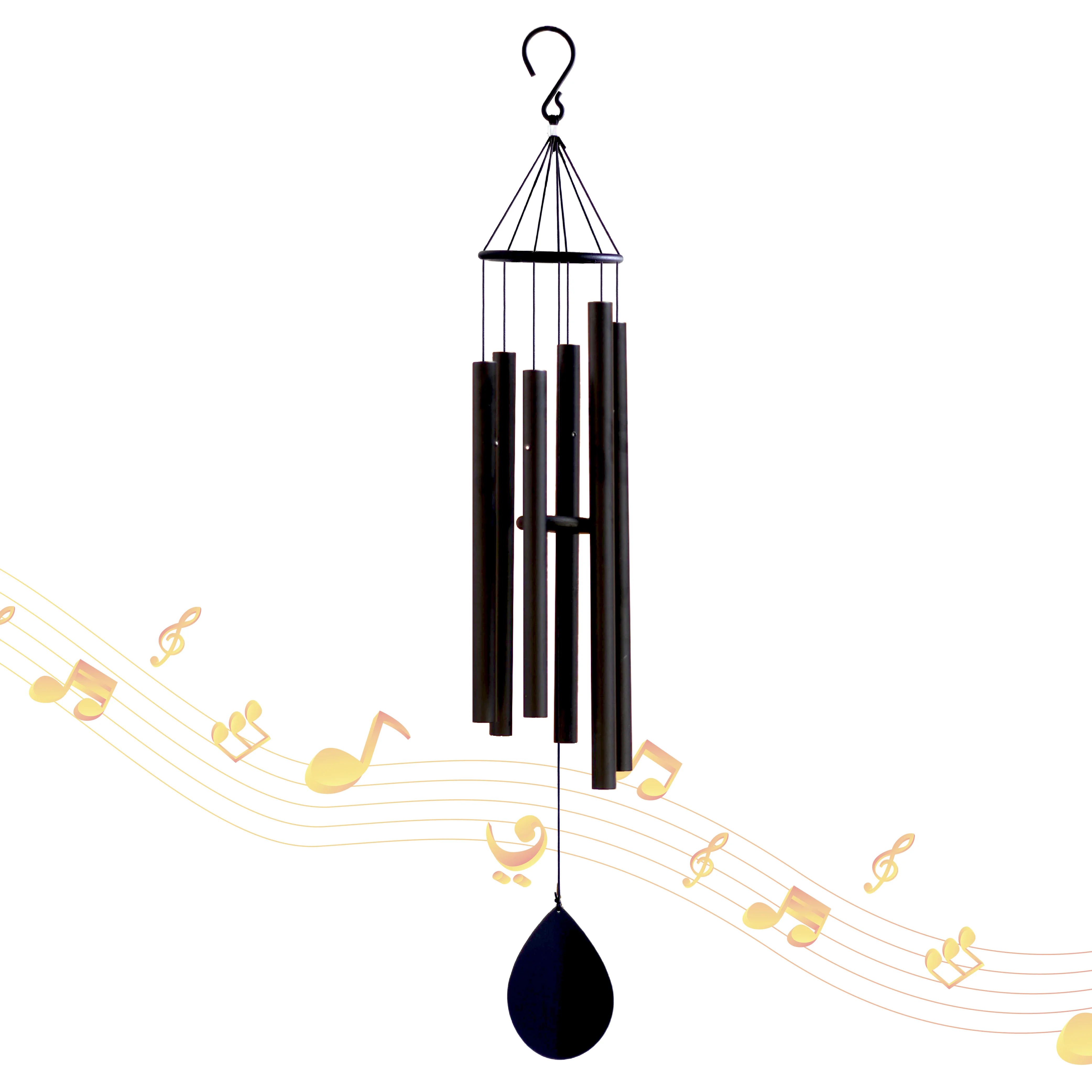 

62IN Harmonic Windchimes Metal Wind Chimes | Home Design Windchimes for Indoor