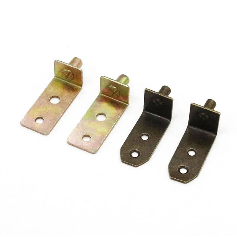 8Pcs 5mm/6mm Shelf Brackets Support Studs Pegs Iron Pin Shelves Seperator Fixed Cabinet Cupboard Glass Furniture Bracket Holder