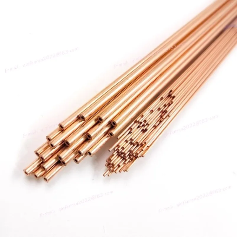 Single Hole Copper Tube 1.0-3.0mm For EDM Drilling Machine Wire Cutting Accessories Slow Running Electrode Consumables Piercing