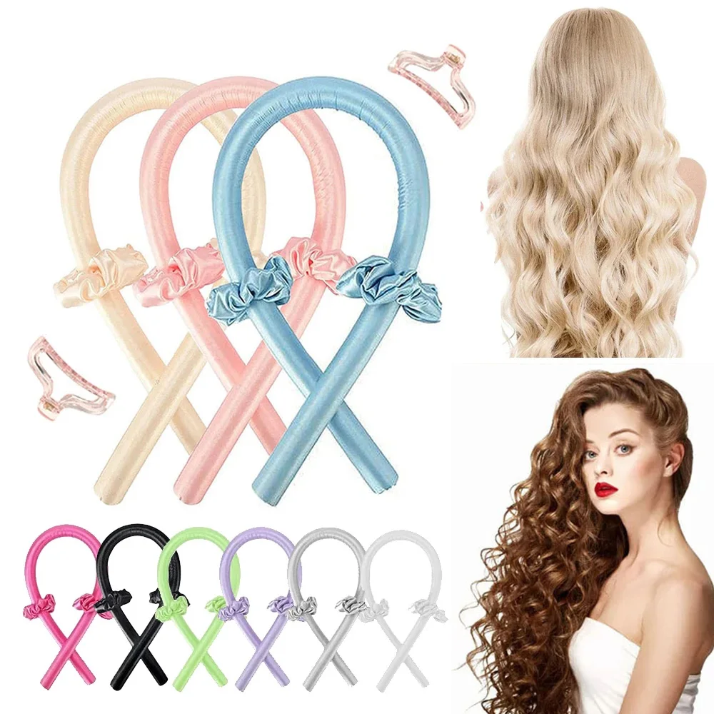

Lazy Heatless Curling Rod With Clip Eva Sponge Foam Sleeping Soft Wave Curling Iron Large Intestine Scroller Styling Tools