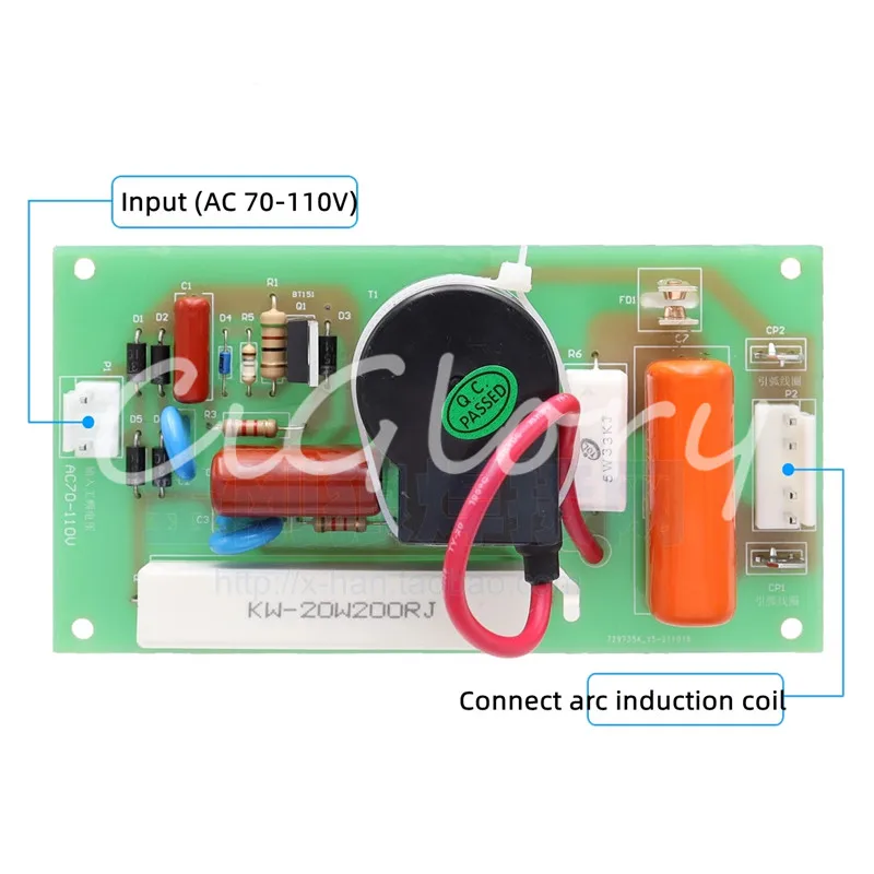 Argon Arc Welding Machine Arc Initiation Board Circuit Board High-frequency Plate Plasma Cutting TIG Welding High-voltage Board