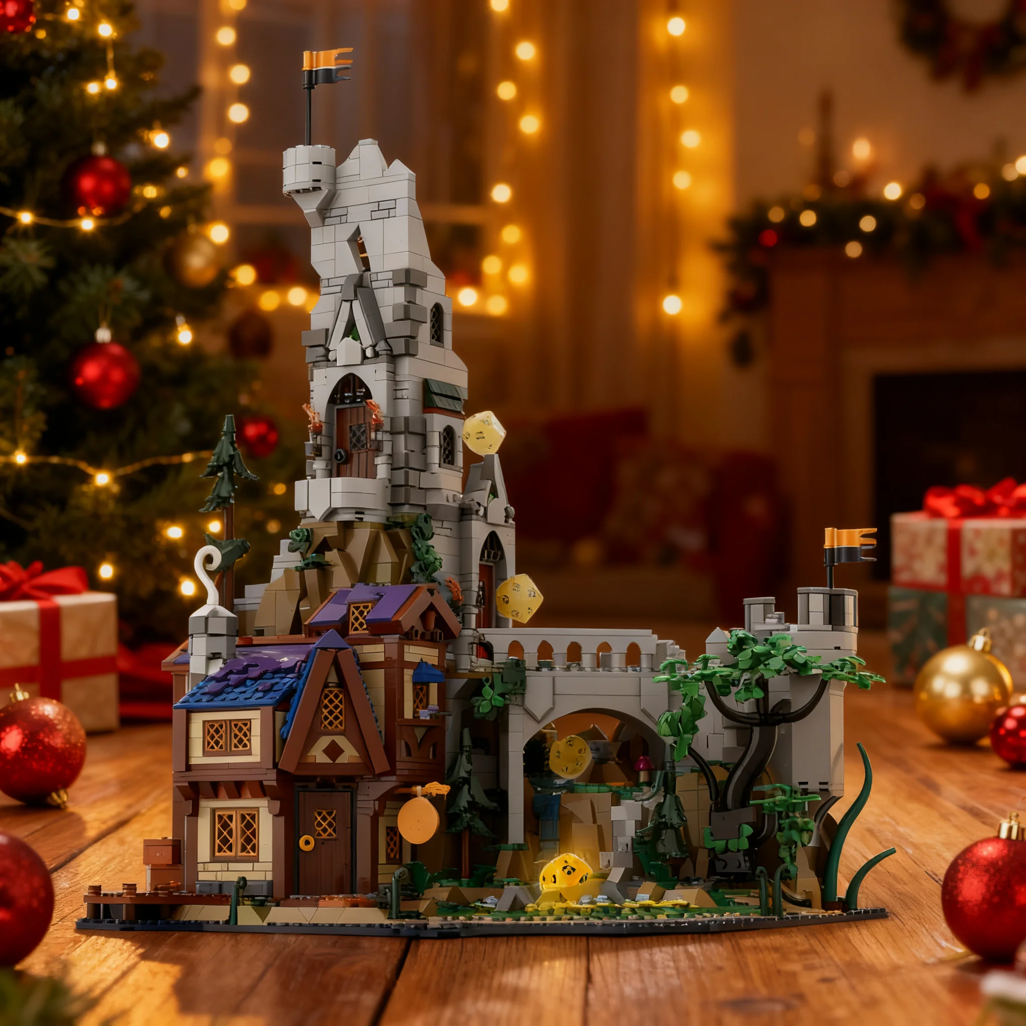 2776pcs MOC Functional Dice Tower Ideas CUUSOO Model Building Blocks Christmas Gift Toy Display Assemble Collection 3D Creative