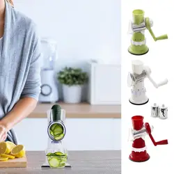 Hand-cranked Vegetable Cutter With Handle Kitchen Food Cheeses Chopper Machine Multifunctional Potato Slicer Garlic Shredder