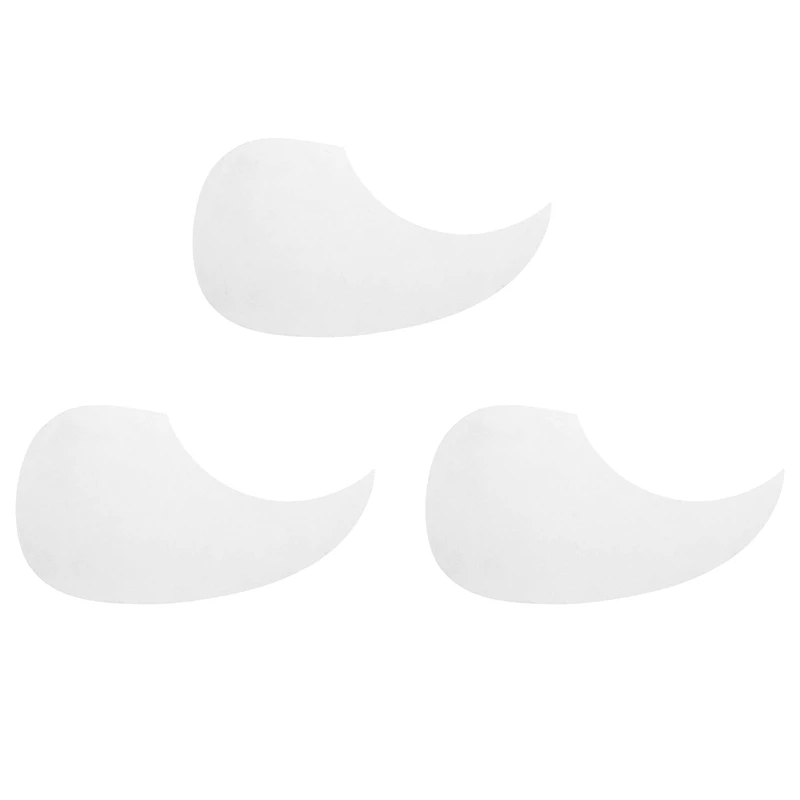 3X Transparent Acoustic Guitar Pickguard Droplets Self-Adhesive 41Inch Pick Guard Pvc Protects Guitar Surface Water Drop