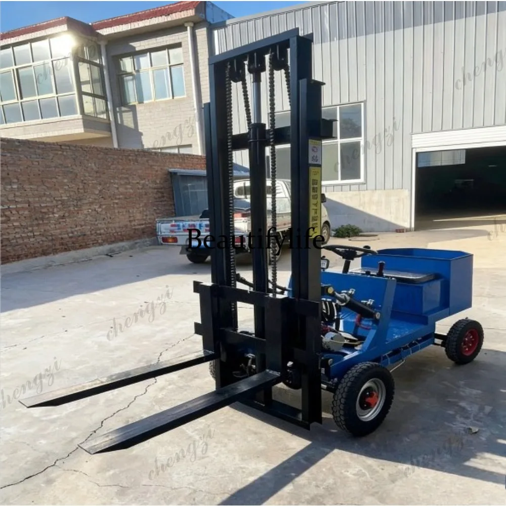 M81 Small Simple Electric Forklifts 0.5 Ton 0.8 Ton 1 Ton Ride on Four Wheel Hydraulic Lifting Loading Unloading and Stacking Tr