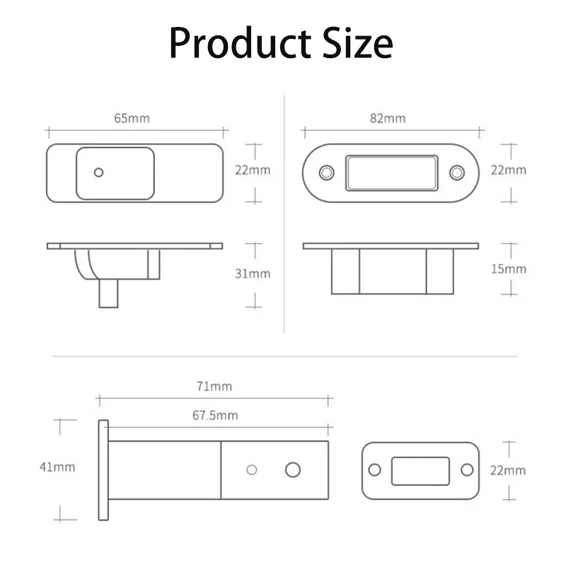 Door Lock Guard Latch Bolt Zinc Alloy Toggle Latch Sliding Barn Door Lock Wine Cabinet Closet Right Magnetic latch