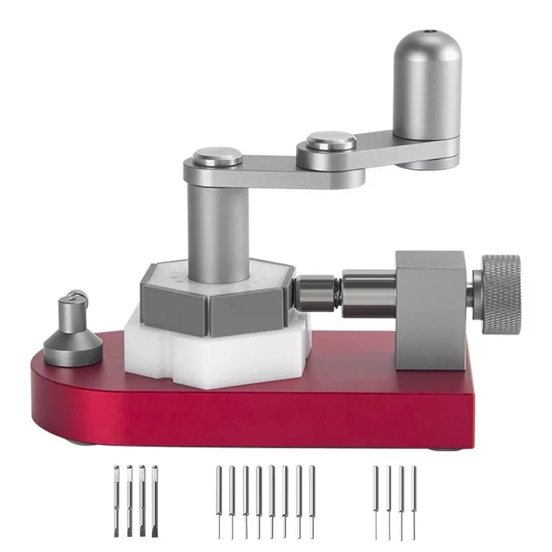 New Watch Repair Tool: Strap Remover with 360° Rotating Tip, Strap Adjuster, Metal Body, Includes Screwdriver/Punch Attachments