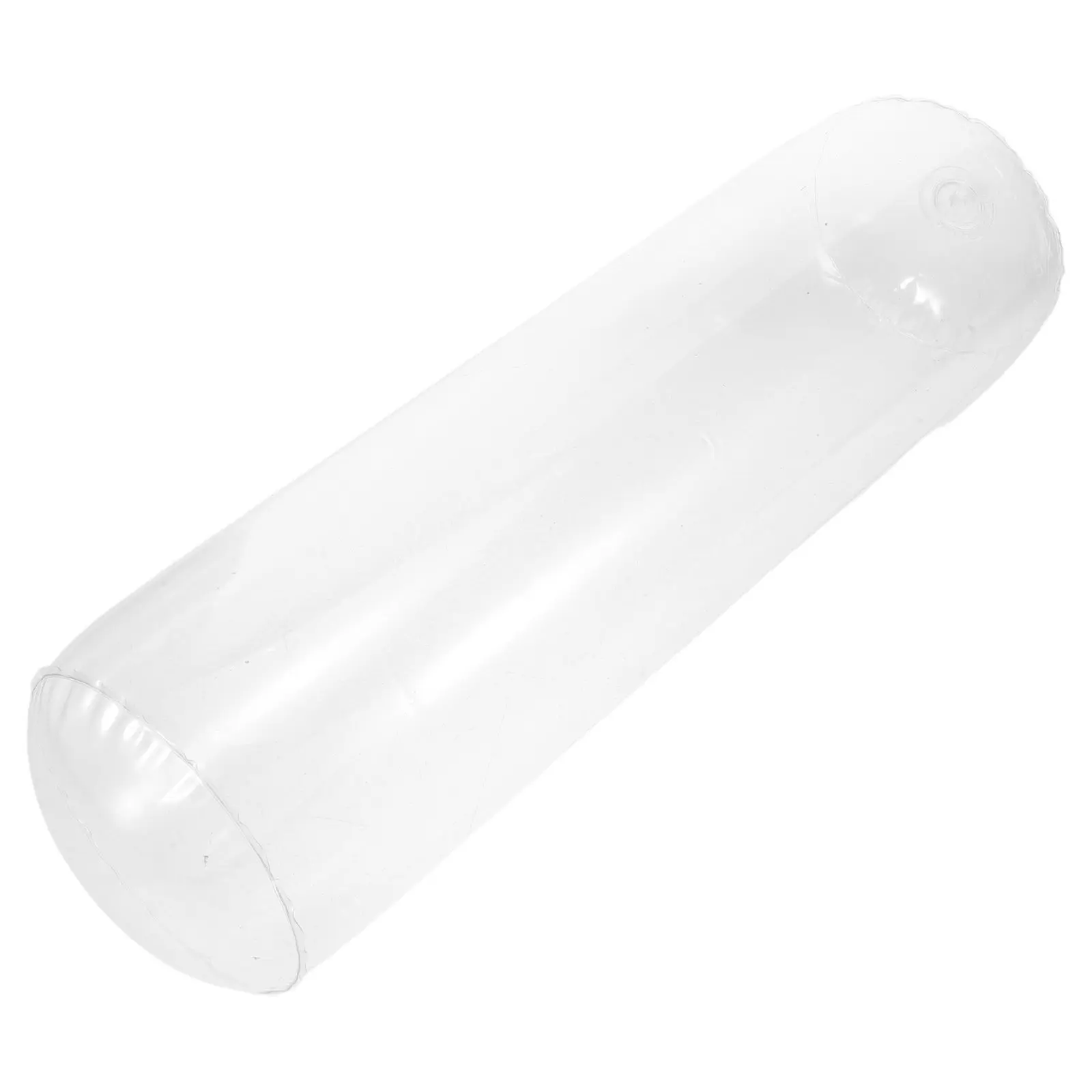 Travel Body Inflatable Pillow 20x6 Lightweight Transparent Cylinder Pillow Lumbar Neck Support Camping Sofa Sleeping Blow Up