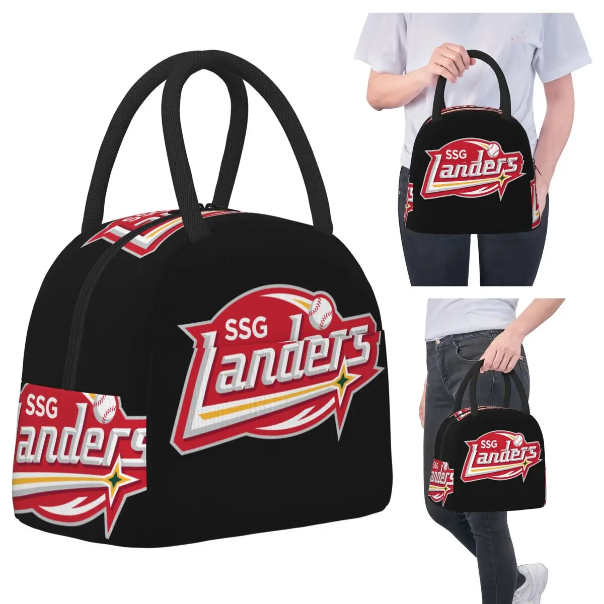 

SSG LANDERS Lunch Bags Insulated Bento Box Portable Lunch Tote Resuable Picnic Bags Cooler Bag for Woman Student Travel
