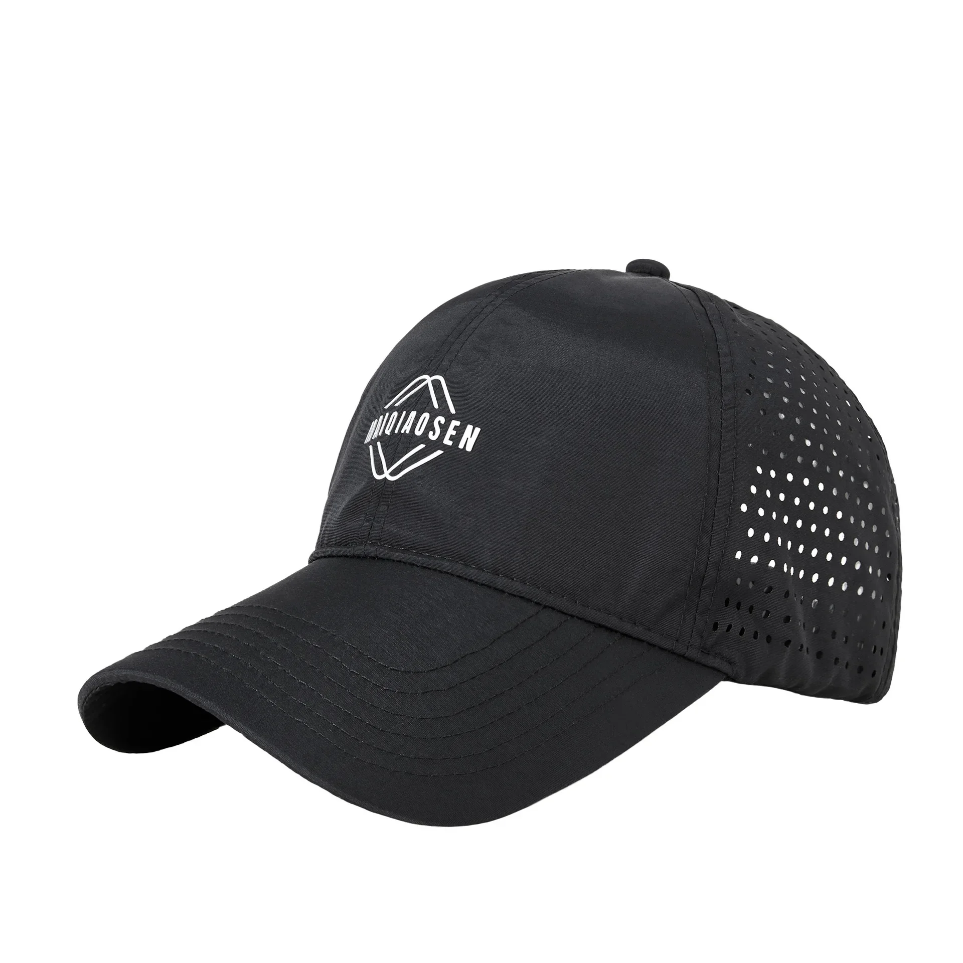 Berretti da baseball personalizzati all'ingrosso, berretti per copricapo, berretti da corsa, ad asciugatura rapida, protezione solare, berretti a becco d'anatra traspiranti, per esterni