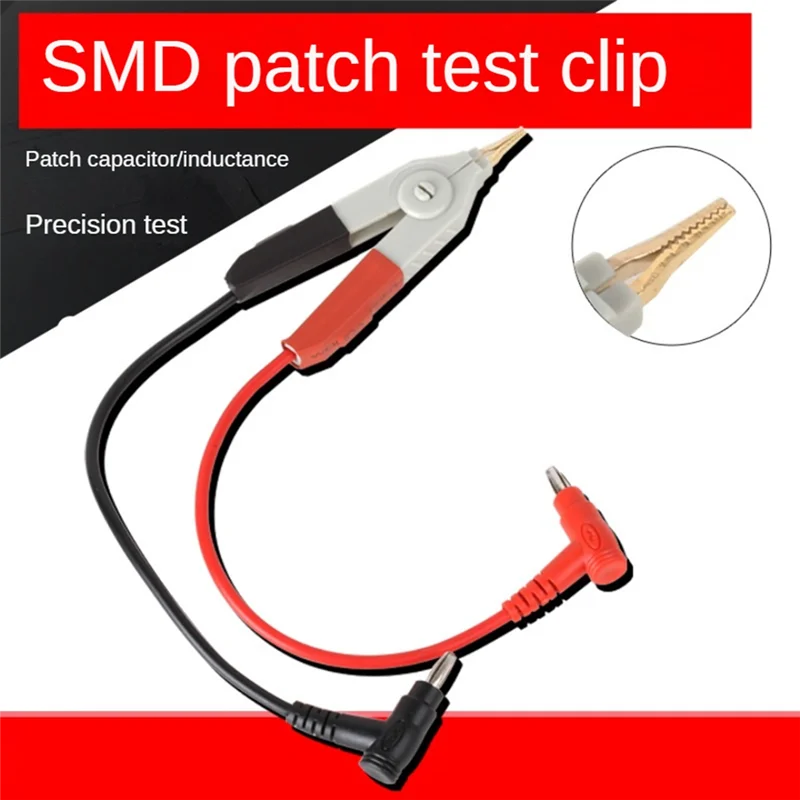 

LCR SMD High-Precision Chip Capacitor Test Clip Alligator Clip Test Fixture Component Test Clip Electrical Tool Easy To Use